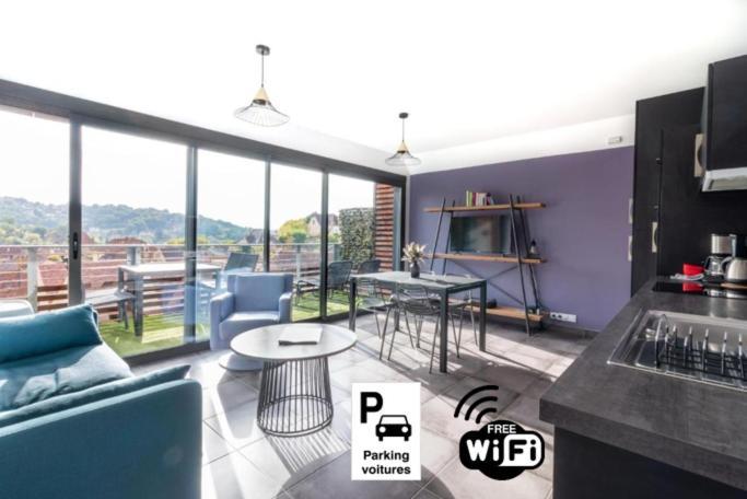 Le Coin Cosy Avec Balcon Terrasse Parking Prive Et Linge De Lit Compris Lägenhet Sarlat-la-Canéda Exteriör bild